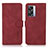 Custodia Portafoglio In Pelle Cover con Supporto D01Y per Oppo A56S 5G Rosso