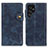 Custodia Portafoglio In Pelle Cover con Supporto D01Y per Samsung Galaxy S22 Ultra 5G Blu