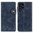 Custodia Portafoglio In Pelle Cover con Supporto D01Y per Samsung Galaxy S23 Ultra 5G Blu