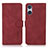 Custodia Portafoglio In Pelle Cover con Supporto D01Y per Sony Xperia 5 V Rosso