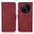 Custodia Portafoglio In Pelle Cover con Supporto D01Y per Xiaomi Mi 12 Ultra 5G Rosso