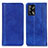 Custodia Portafoglio In Pelle Cover con Supporto D03Y per Oppo A74 4G Blu