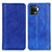 Custodia Portafoglio In Pelle Cover con Supporto D03Y per Oppo A94 4G Blu
