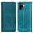 Custodia Portafoglio In Pelle Cover con Supporto D03Y per Oppo A94 4G Verde
