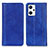 Custodia Portafoglio In Pelle Cover con Supporto D03Y per Oppo Reno7 A Blu