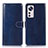 Custodia Portafoglio In Pelle Cover con Supporto D03Y per Xiaomi Mi 12 Pro 5G Blu