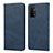 Custodia Portafoglio In Pelle Cover con Supporto D04T per Oppo A74 5G Blu