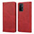 Custodia Portafoglio In Pelle Cover con Supporto D04T per Oppo A74 5G Rosso