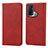 Custodia Portafoglio In Pelle Cover con Supporto D04T per Oppo Reno5 A Rosso