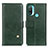 Custodia Portafoglio In Pelle Cover con Supporto D04Y per Motorola Moto E40 Verde
