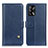 Custodia Portafoglio In Pelle Cover con Supporto D04Y per Oppo A74 4G Blu