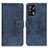 Custodia Portafoglio In Pelle Cover con Supporto D05Y per Oppo A74 4G Blu