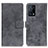 Custodia Portafoglio In Pelle Cover con Supporto D05Y per Oppo K9 5G Grigio