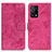 Custodia Portafoglio In Pelle Cover con Supporto D05Y per Oppo K9 5G Rosa Caldo