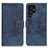Custodia Portafoglio In Pelle Cover con Supporto D05Y per Samsung Galaxy S21 Ultra 5G Blu