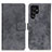 Custodia Portafoglio In Pelle Cover con Supporto D05Y per Samsung Galaxy S21 Ultra 5G Grigio