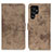 Custodia Portafoglio In Pelle Cover con Supporto D05Y per Samsung Galaxy S21 Ultra 5G Khaki