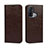 Custodia Portafoglio In Pelle Cover con Supporto D07T per Oppo Reno5 A Marrone