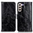 Custodia Portafoglio In Pelle Cover con Supporto D07Y per Samsung Galaxy S24 5G Nero