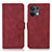 Custodia Portafoglio In Pelle Cover con Supporto D08Y per Oppo Reno8 Pro 5G Rosso