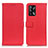 Custodia Portafoglio In Pelle Cover con Supporto D09Y per Oppo A74 4G Rosso