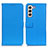 Custodia Portafoglio In Pelle Cover con Supporto D09Y per Samsung Galaxy S22 Plus 5G Cielo Blu