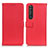 Custodia Portafoglio In Pelle Cover con Supporto D09Y per Sony Xperia 1 III Rosso