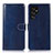Custodia Portafoglio In Pelle Cover con Supporto D10Y per Samsung Galaxy S23 Ultra 5G Blu