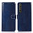 Custodia Portafoglio In Pelle Cover con Supporto D10Y per Sony Xperia 1 III Blu