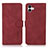 Custodia Portafoglio In Pelle Cover con Supporto D11Y per Samsung Galaxy M04 Rosso