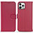 Custodia Portafoglio In Pelle Cover con Supporto DL1 per Apple iPhone 13 Pro Max Rosa Caldo