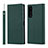 Custodia Portafoglio In Pelle Cover con Supporto DT2 per Sony Xperia 5 IV Verde