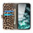 Custodia Portafoglio In Pelle Cover con Supporto DY01 per Samsung Galaxy A04E Marrone
