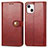 Custodia Portafoglio In Pelle Cover con Supporto F01 per Apple iPhone 13 Mini
