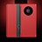 Custodia Portafoglio In Pelle Cover con Supporto F01 per Huawei Mate 40E Pro 5G Rosso