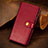 Custodia Portafoglio In Pelle Cover con Supporto F02 per Apple iPhone 13 Mini Rosso