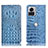 Custodia Portafoglio In Pelle Cover con Supporto H01P per Motorola Moto Edge X30 Pro 5G Cielo Blu