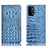 Custodia Portafoglio In Pelle Cover con Supporto H01P per Oppo A74 5G Cielo Blu