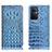 Custodia Portafoglio In Pelle Cover con Supporto H01P per Oppo A96 5G Cielo Blu