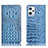 Custodia Portafoglio In Pelle Cover con Supporto H01P per Oppo K10X 5G Cielo Blu