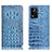 Custodia Portafoglio In Pelle Cover con Supporto H01P per Oppo K9X 5G Cielo Blu