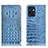 Custodia Portafoglio In Pelle Cover con Supporto H01P per Oppo Reno7 SE 5G Cielo Blu