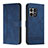 Custodia Portafoglio In Pelle Cover con Supporto H01X per OnePlus 10 Pro 5G Blu