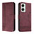 Custodia Portafoglio In Pelle Cover con Supporto H01X per OnePlus Nord 2T 5G Rosso