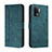 Custodia Portafoglio In Pelle Cover con Supporto H01X per Oppo A94 4G Verde