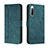 Custodia Portafoglio In Pelle Cover con Supporto H01X per Sony Xperia L4 Verde