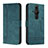 Custodia Portafoglio In Pelle Cover con Supporto H01X per Sony Xperia PRO-I Verde