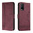 Custodia Portafoglio In Pelle Cover con Supporto H01X per Vivo Y11s Rosso