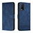 Custodia Portafoglio In Pelle Cover con Supporto H01X per Vivo Y20s Blu