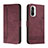 Custodia Portafoglio In Pelle Cover con Supporto H01X per Xiaomi Mi 11X 5G Rosso